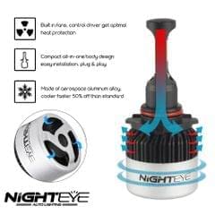 ORIGINAL NIGHTEYE H8/H9/H11/H16 LED Headlight Bulb for Car and Bike White, 90W, 2 Bulbs - 9000 Lumens ULTRA BRIGHT, Type H8/H9/H11/H16 - bikerstore.in