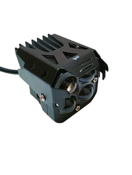 Original HJG 3-in-1 HJG Fog Light: 120W-12V Red, White, Yellow! Illuminate Your Ride with 4 LED Laser Widelight. Perfect for Bike, Car, Thar, Jeep Adventures