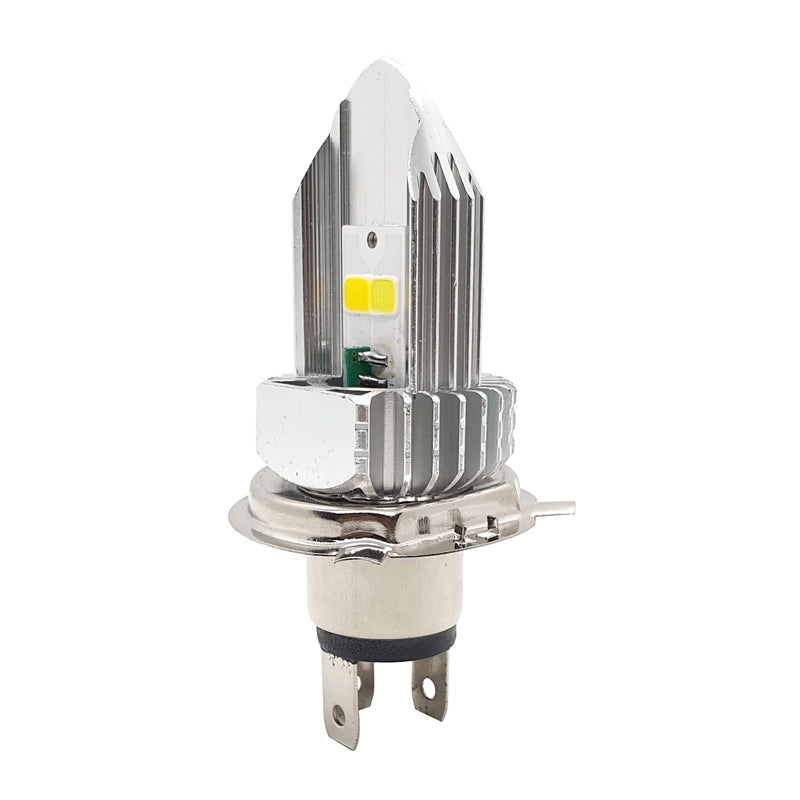 CYT White Yellow Bike LED Headlight Bulb with H4 Fitting For all