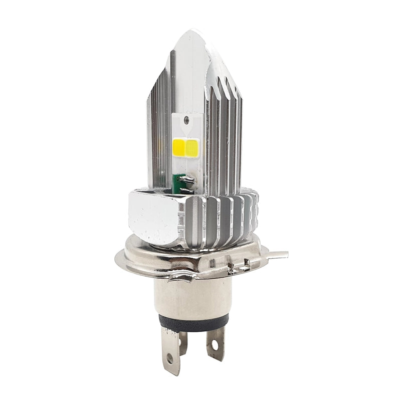 CYT White Yellow Bike LED Headlight Bulb with H4 Fitting For all Bikes & Cars. 30 WATT Yellow & White - bikerstore.in