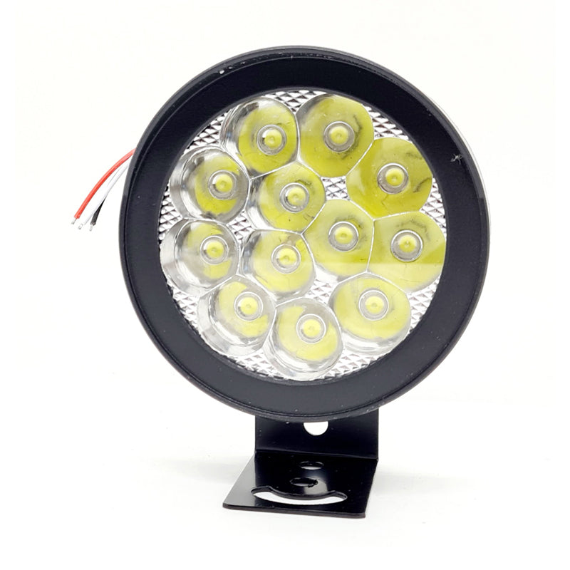 HJG 12 LED Cap Fog Lights for Bikes and Cars High Power, Heavy Clamp and Strong ABS Aluminum (12 led cap, 1pc) - bikerstore.in