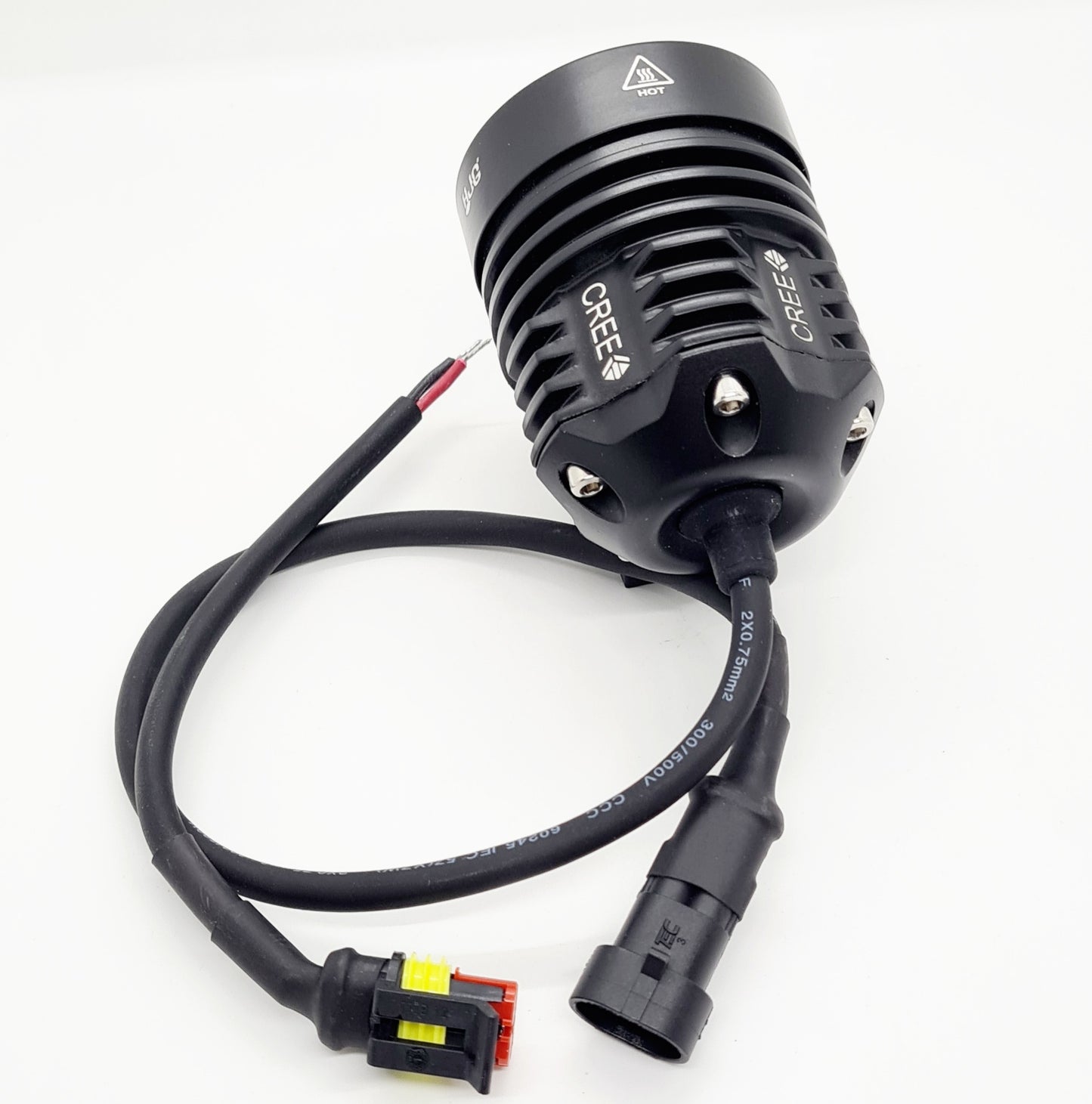 HJG 6 LED Projector Foglight Flood Lamp L6X 60W Cree 6 Led Auxiliary LAMP Flood Light Fog LAMP (12-80V DC) - bikerstore.in