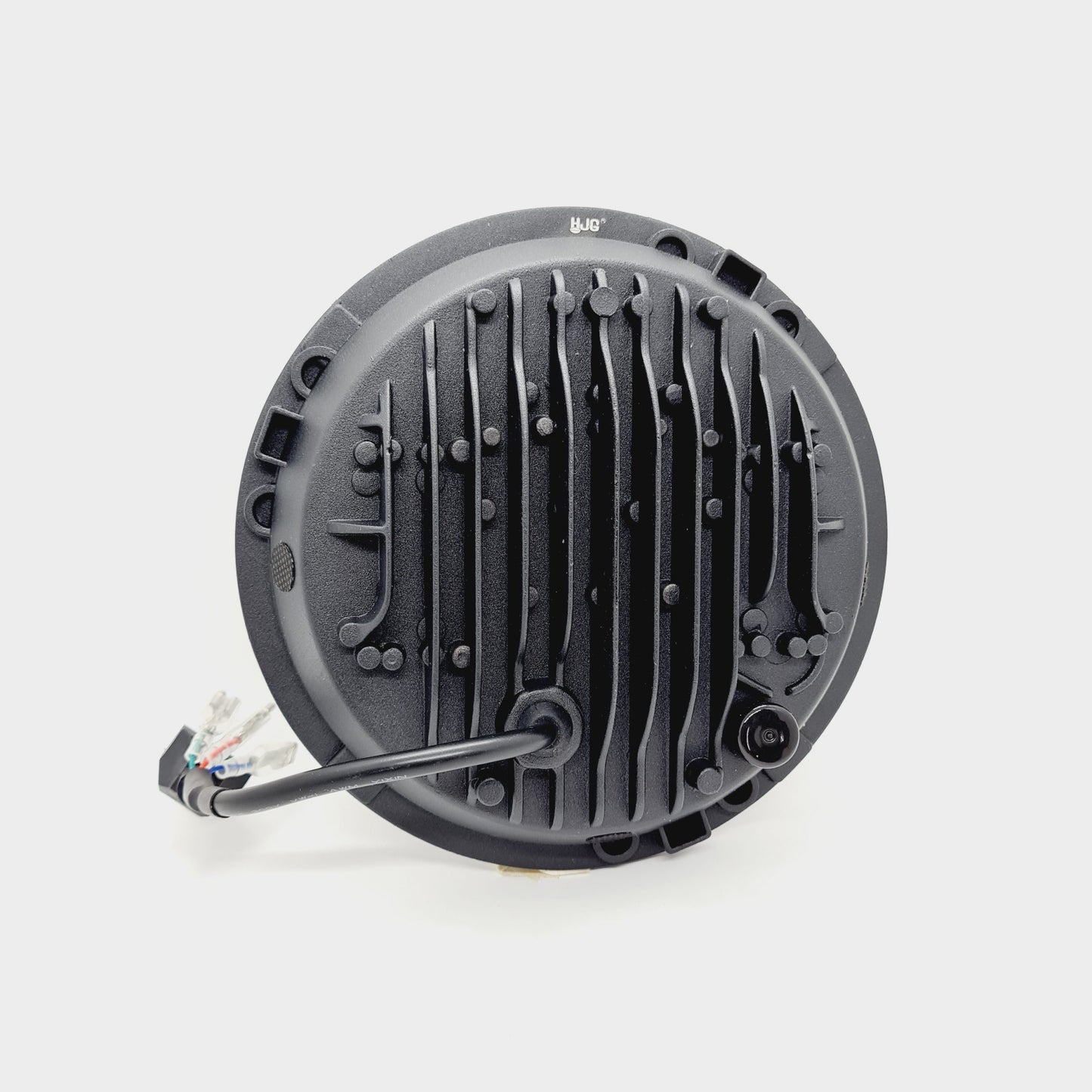 HJG New Indicator Harley Headlight 7Inch Round Led Headlight Fits in Royal Enfield All Models, Mahindra Thar - bikerstore.in