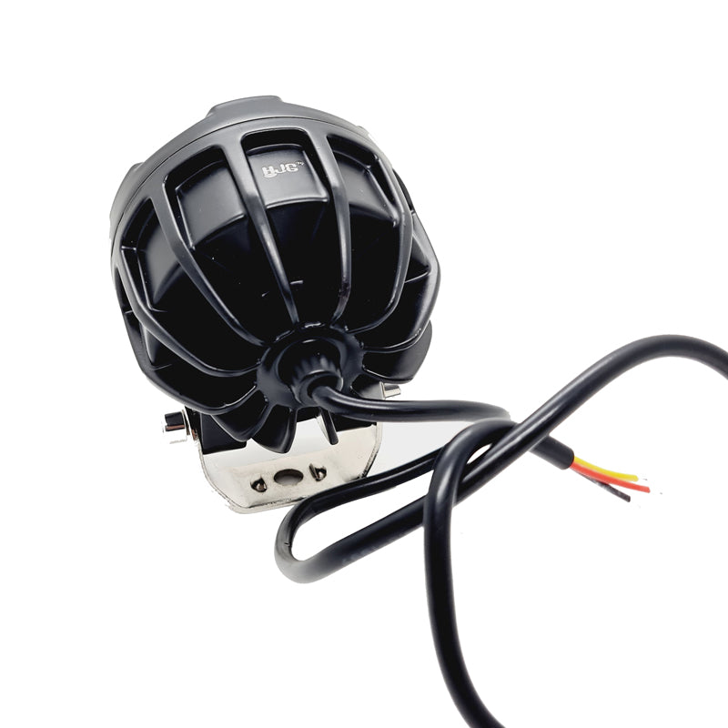 HJG 6 Led Fog Lamp Blue Cob Round Single Pc (12-80V DC- 40W) - Universal for All Cars & Bikes - bikerstore.in