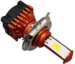 CYT ORIGINAL LED DC Power Headlight Bulb Universal For All Bikes, Motorcycle, Scooty (DC8V-48V, 40W) 3 Side H4 White LED Headlight with Cooling Fan Head lamp Conversion Kit - Type H4 - bikerstore.in