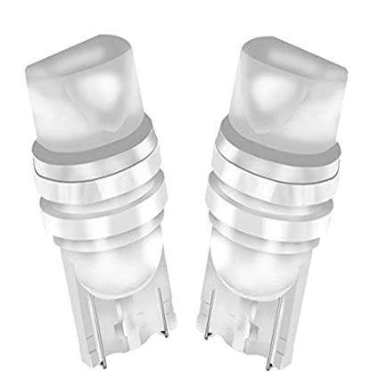 T10 Ceramic Case Parking LED Bulb (Set of 2) | White/Blue/Red/Green with Imported COB LED Chip Universal Fitment for Car and Bike - bikerstore.in