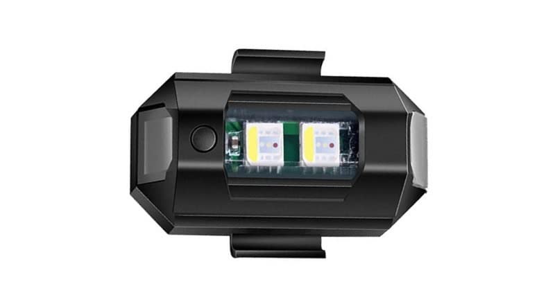 Helmet Bike Bicycle Safety Signal Warning Motorcycle Helmets led LED Helmet Strip Light Aircraft Strobe Exterior (Multicolor) Pack of 1