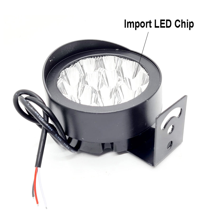 HJG 12 LED Cap Fog Lights for Bikes and Cars High Power, Heavy Clamp and Strong ABS Aluminum (12 led cap, 1pc) - bikerstore.in