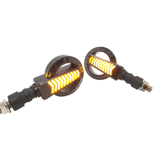 Bike Indicator Yellow Blue Running Bike Indicator Front, Rear LED Indicator Light for Universal For Bike Universal For Bike (Yellow, Blue) - bikerstore.in