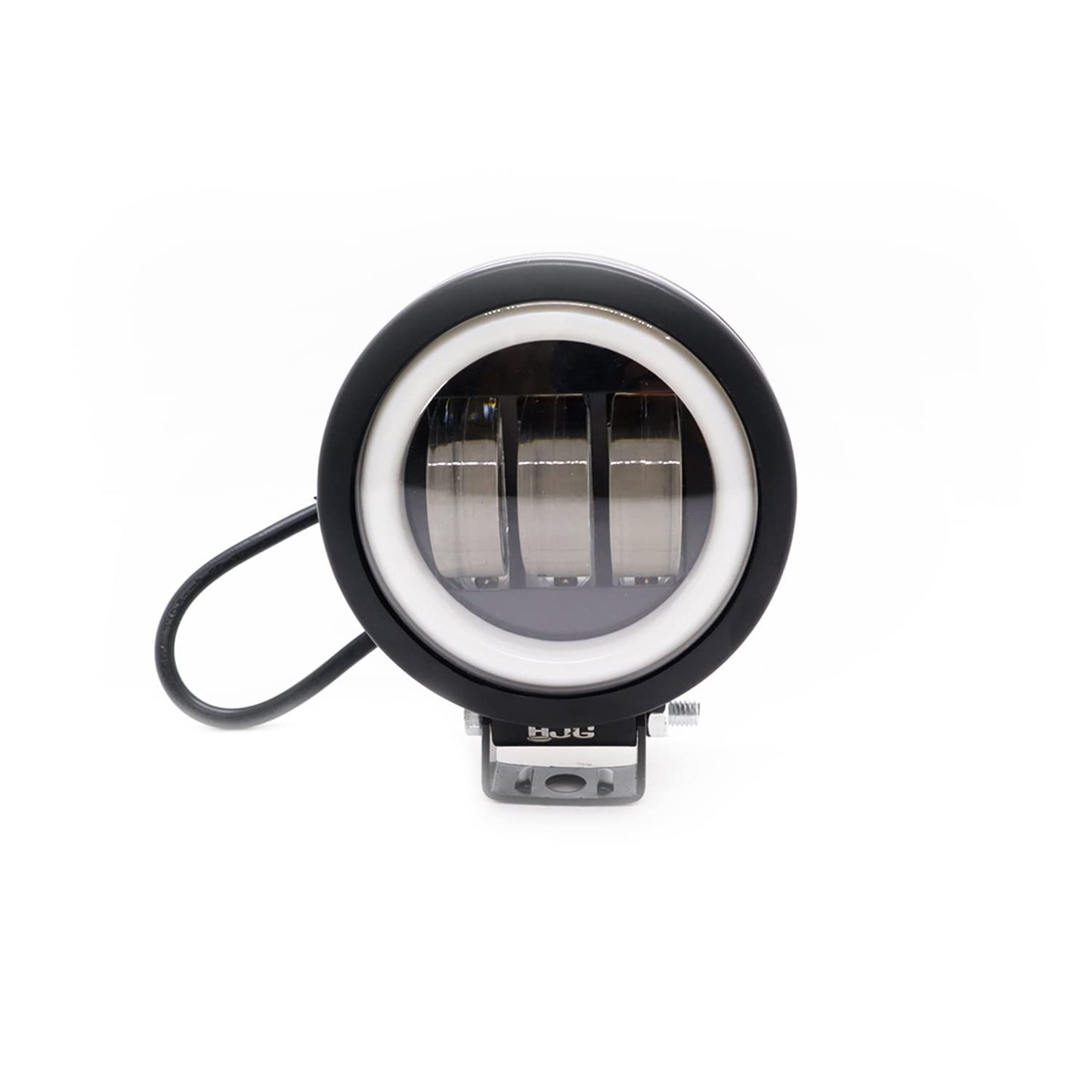HJG Harley Round Shape fog light 3 Led Blue DRL For bikes and cars.(Light Power: 60W Voltage: DC9-80V) - bikerstore.in