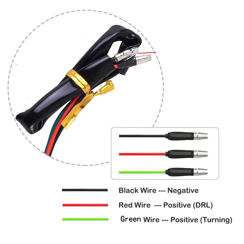 HJG Box Indicator Universal For All Bikes 4pc - Original Imported Flexible Pack of 4 Running Style Blinker Bright YELLOW & BLUE LED Indicators Universal For All Bike Models Motorcycle Turn Si - bikerstore.in