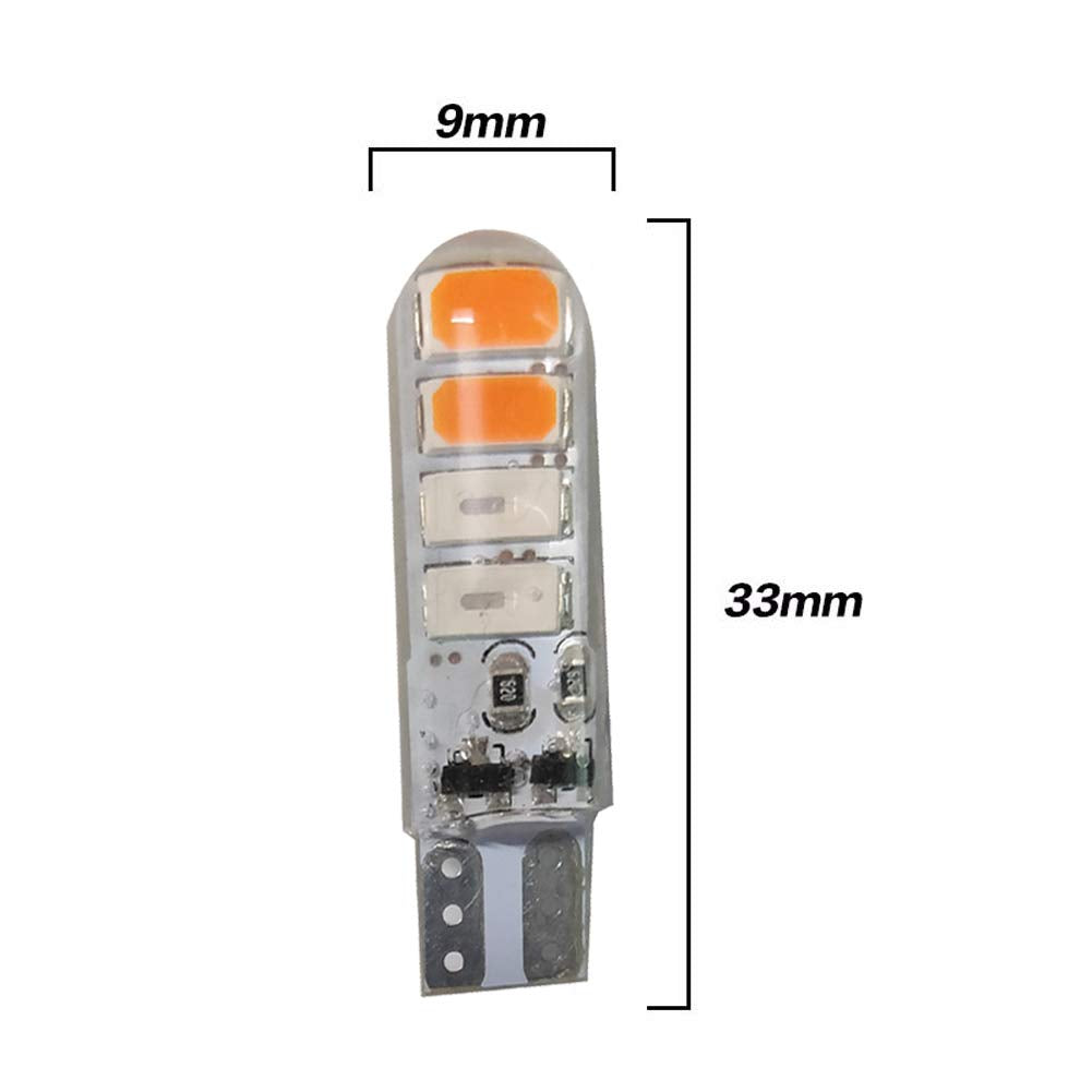 Polce Red/Blue Flashing Parking Bulbs for Car & Bike (Set of 2) - bikerstore.in