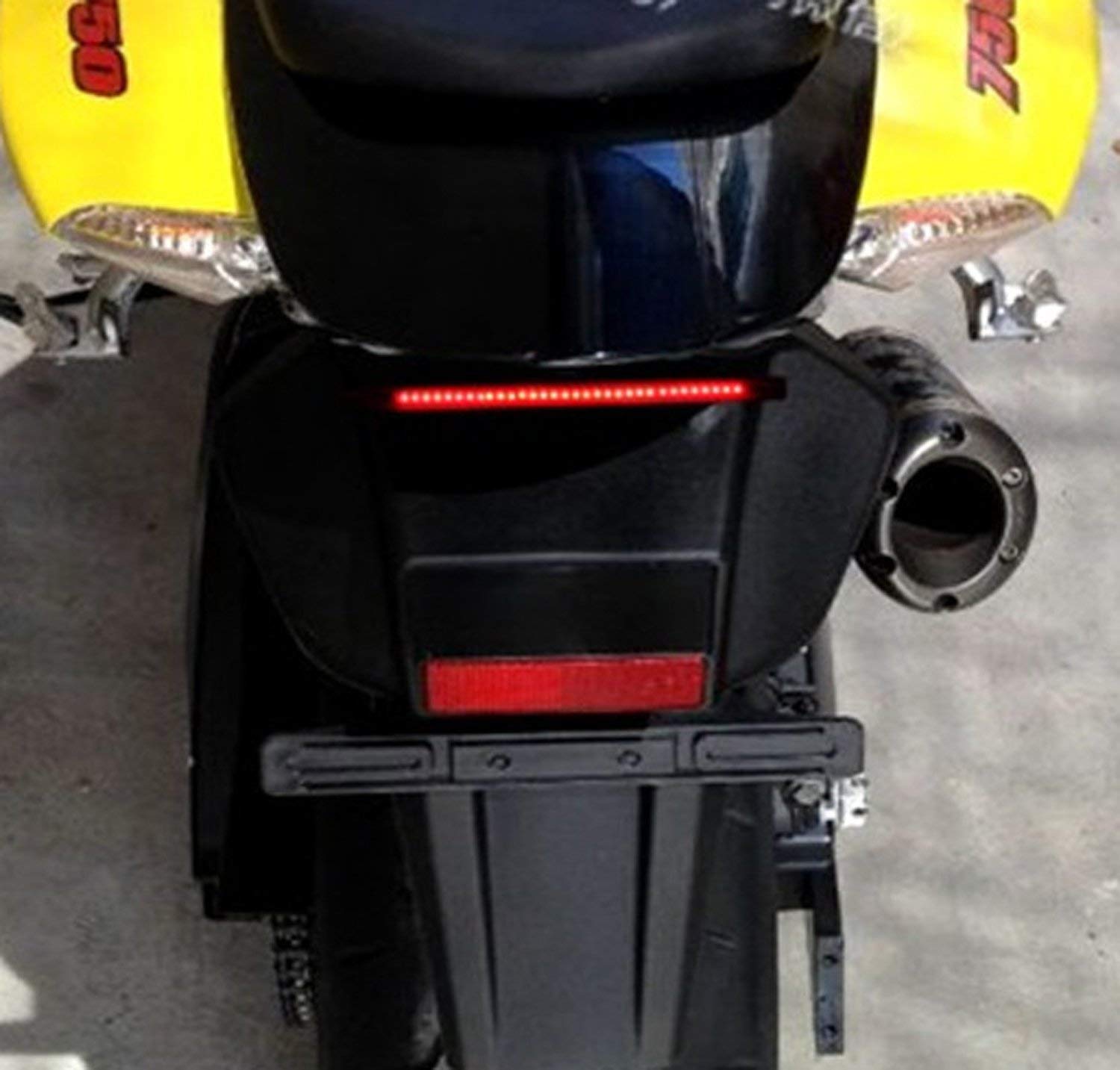 Strip Tail Brake Stop Turn Signal 32LED 8" Flexible led Light for Motorcycle - bikerstore.in