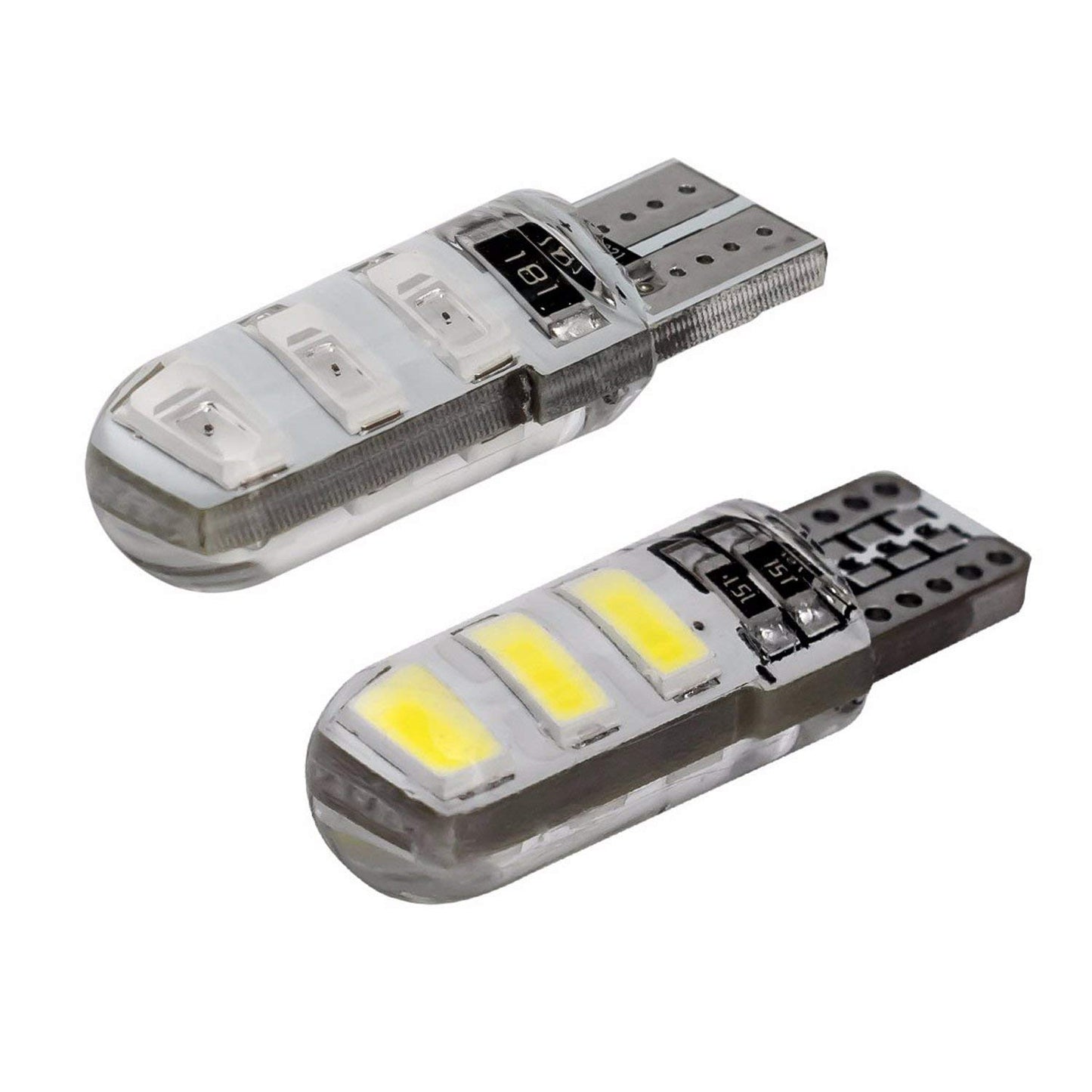6 LED Parking Bulbs for Car & Bike (Set of 2) - White/Blue/Red/Green - bikerstore.in
