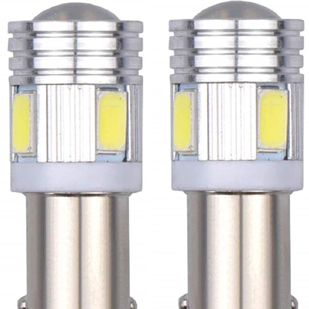 LED Projector Parking Bulbs for Royal Enfield (BA9S Socket) (Set of 2) - White/Blue/Red/Green - bikerstore.in