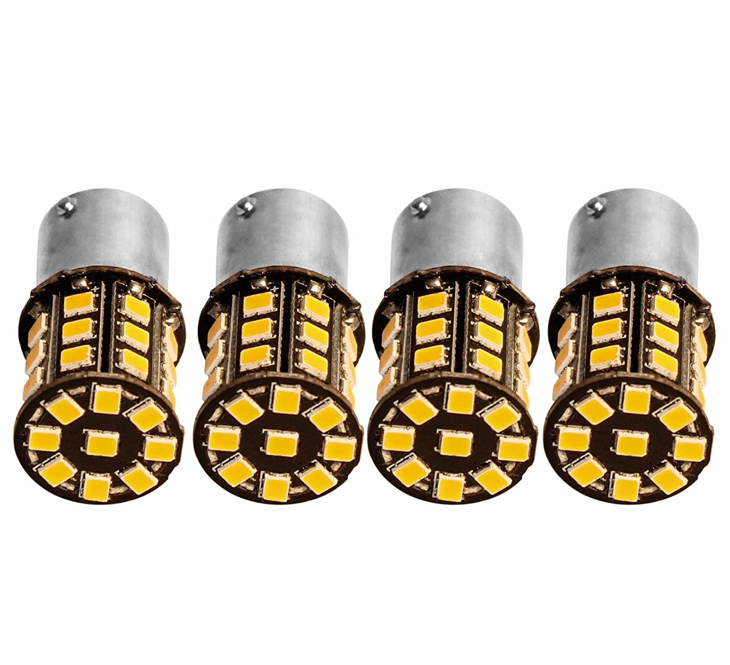 Orange LED Indicator Bulb Bright 360° Reflecting LED Indicator Bulbs Light (STRAIGHT PIN LED ) 2pc Indicator Light Car, Motorbike LED (12 V, 10 W) (Universal For Bike, Universal For Car, Pac - bikerstore.in