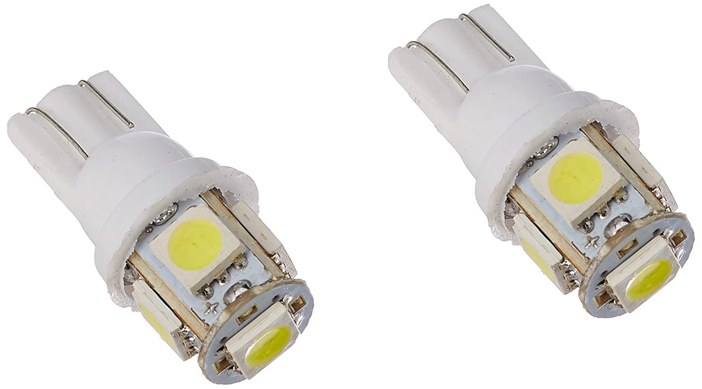 5 LED Parking Bulbs for Car & Bike (Set of 2) - White/Blue/Red/Green - bikerstore.in