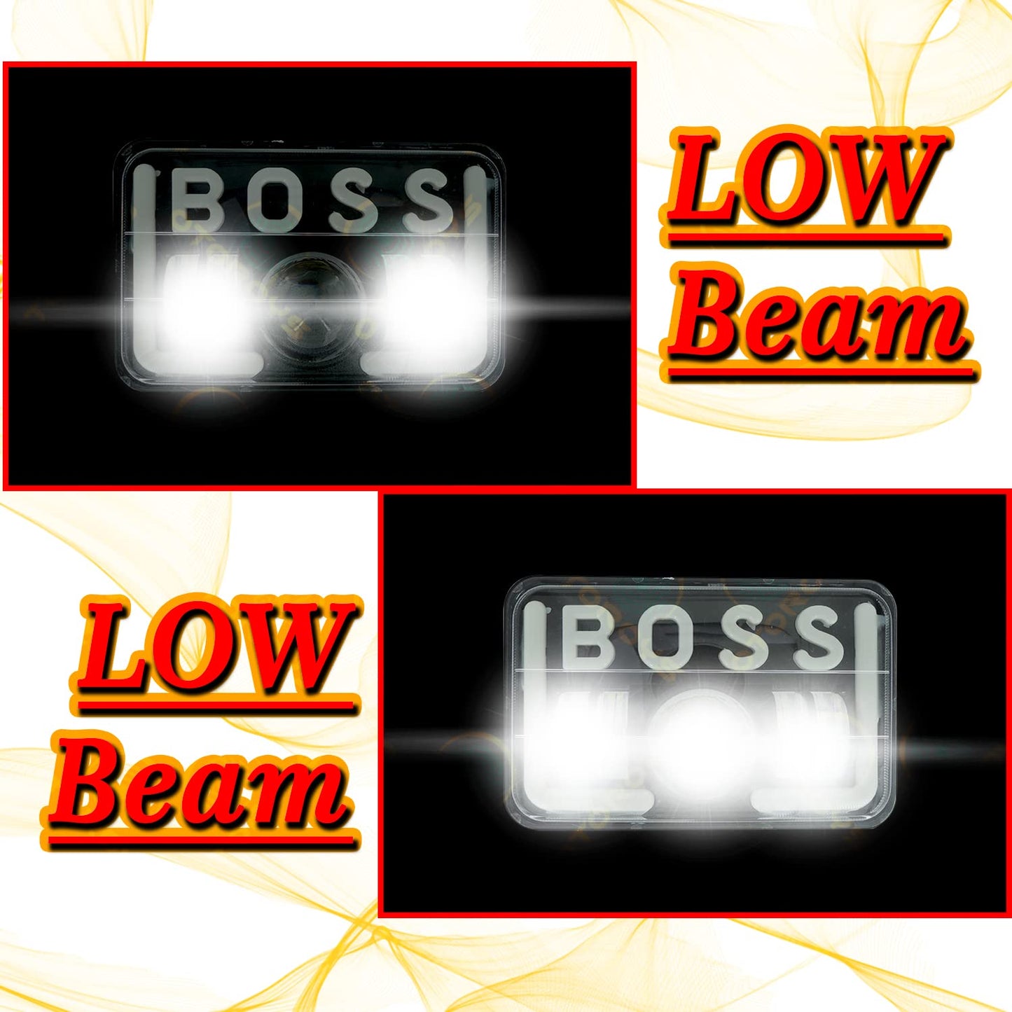 Splendor BOSS DRL LED Projector Headlight Assembly Hi/Low Beam With BOSS DRL For Hero Splendor Plus, Splendor Pro, Splendor - bikerstore.in