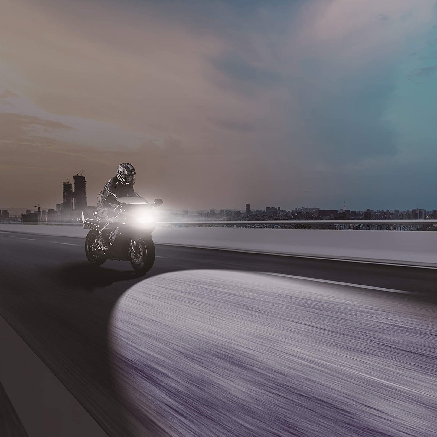 OSRAM LEDriving HEADLIGHT for bikes HS1 7285CW 5/6W 12V PX43T Blister Pack, Cool White - bikerstore.in