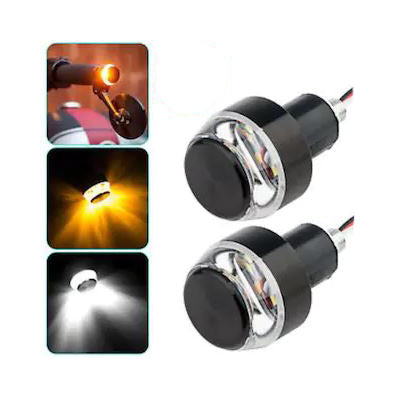 Motorcycle Bike Handle Light Dual Color Turn Signal Indicator Light - bikerstore.in