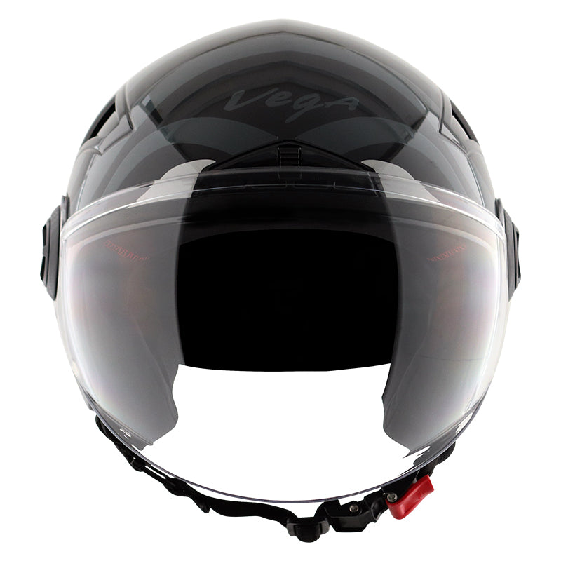 Vega Blaze Dx BZ1 Black Grey Helmet - bikerstore.in
