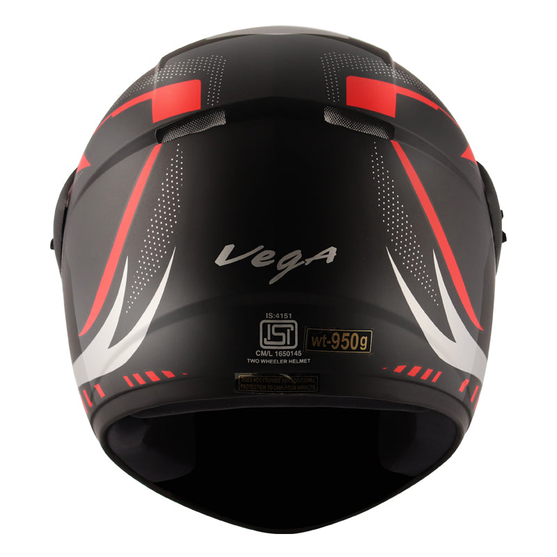 Vega Cliff Styler Black Red Helmet - bikerstore.in