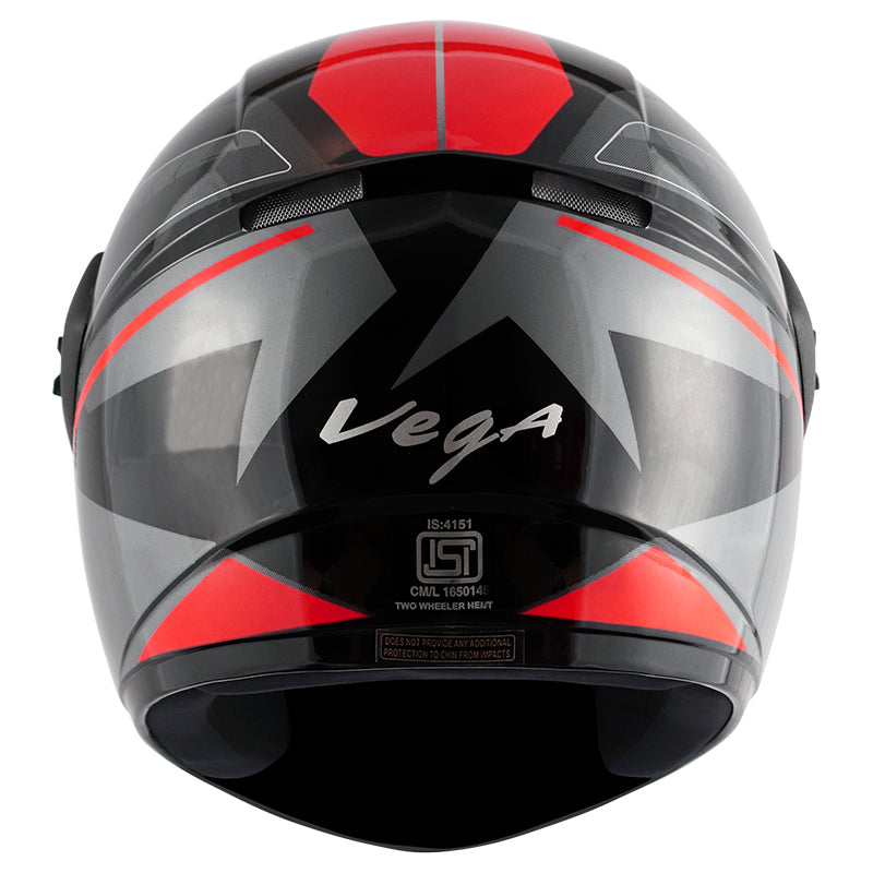 Vega Cliff Pioneer Black Red Helmet - bikerstore.in