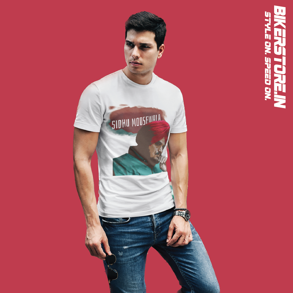 Sidhu Moosewala T-Shirt | BIKERSTORE.IN - bikerstore.in