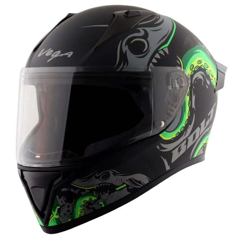 Black and sale neon green helmet