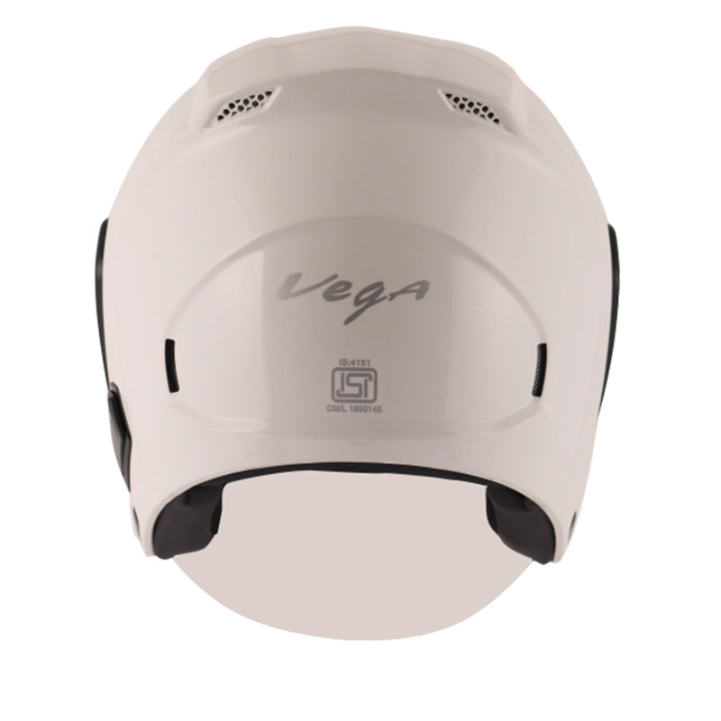 Vega Lark White Helmet - bikerstore.in