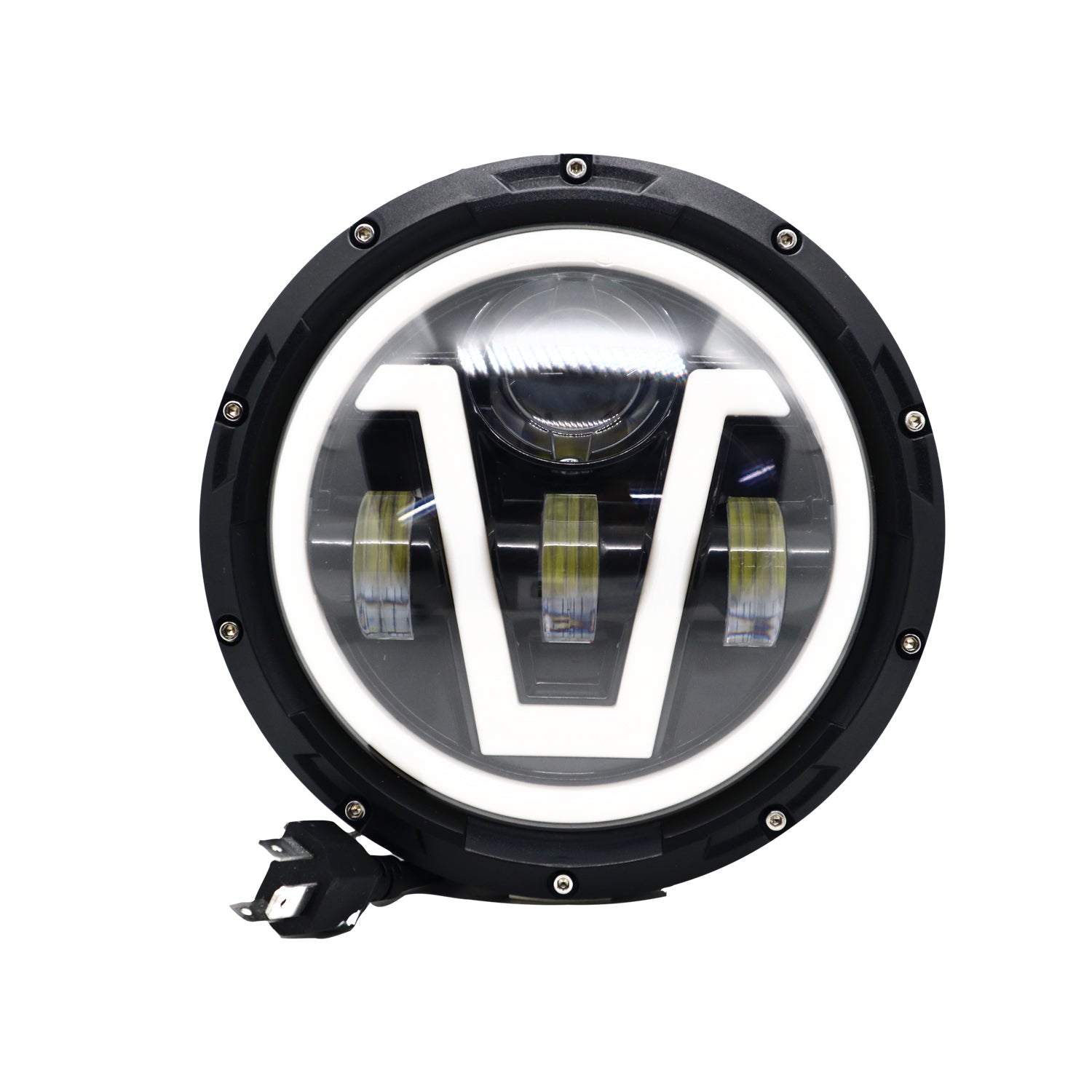 7 Inch Round Harley Led Headlight Compatible with Jeep Thar