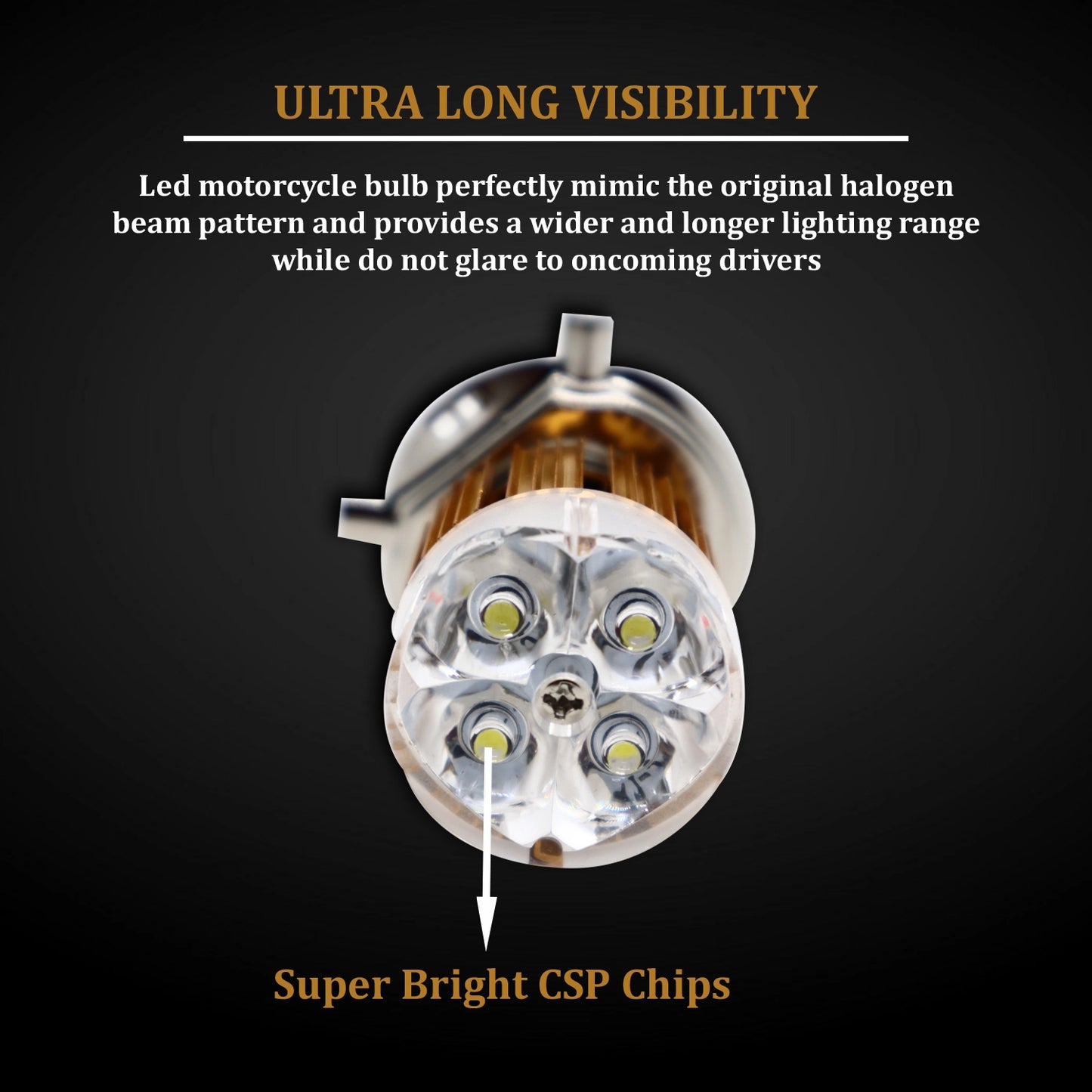 White/MultiColor H4 Headlight Bulb for Bikes Universal For Car Universal For Bike (Upper Multicolor/Dipper White, Type H4 headlight bulb) - bikerstore.in