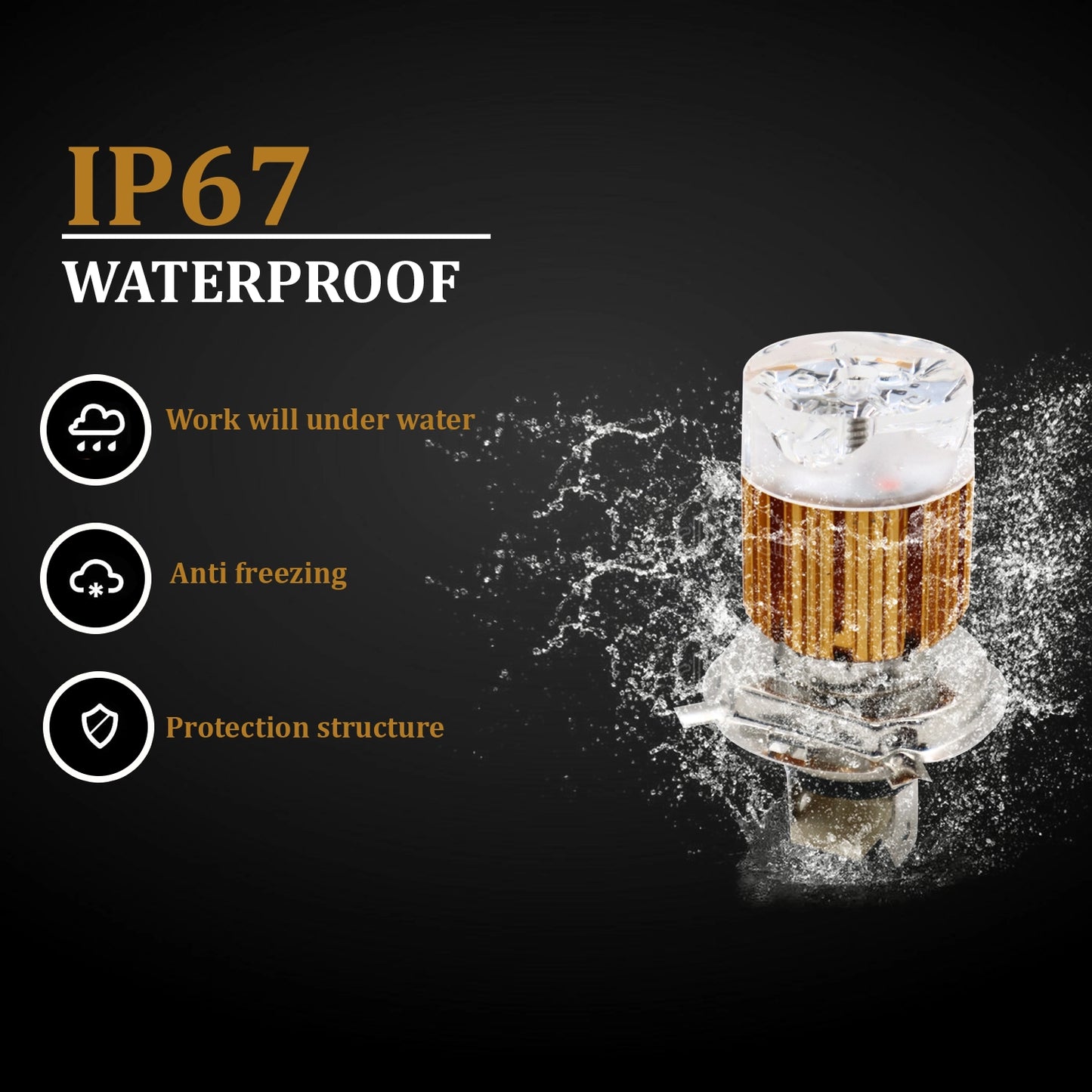 White/MultiColor H4 Headlight Bulb for Bikes Universal For Car Universal For Bike (Upper Multicolor/Dipper White, Type H4 headlight bulb) - bikerstore.in