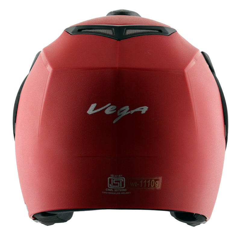 Vega Crux Open Face Red Helmet - bikerstore.in