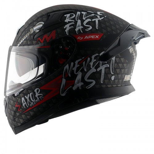 Axor APEX RIDEFAST DULL BLACK RED Helmet