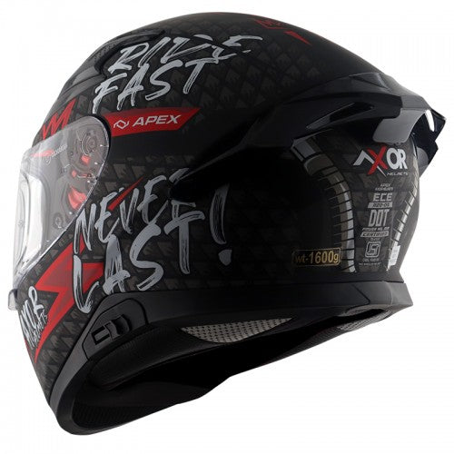 Axor APEX RIDEFAST DULL BLACK RED Helmet
