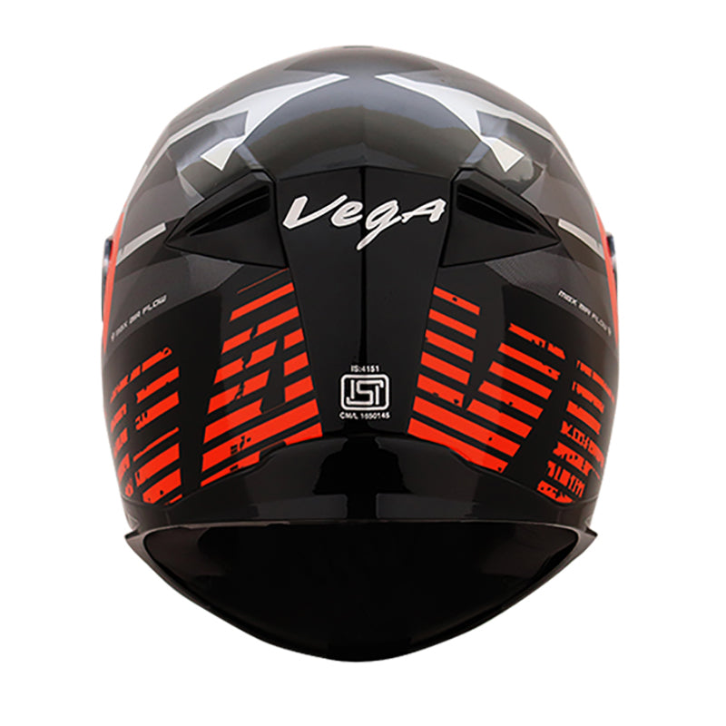 Vega Ryker D/V Camo Black Orange Helmet - bikerstore.in