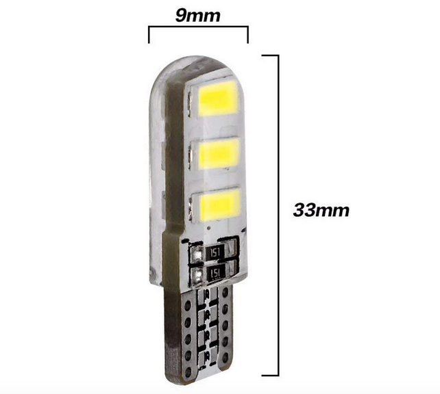 6 LED Parking Bulbs for Car & Bike (Set of 2) - White/Blue/Red/Green - bikerstore.in
