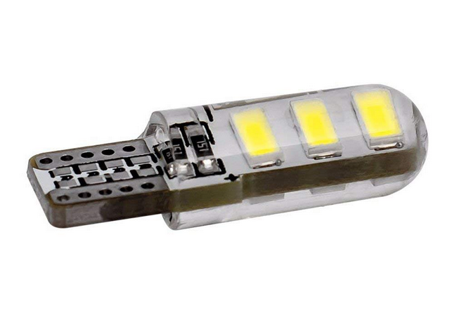 6 LED Parking Bulbs for Car & Bike (Set of 2) - White/Blue/Red/Green - bikerstore.in