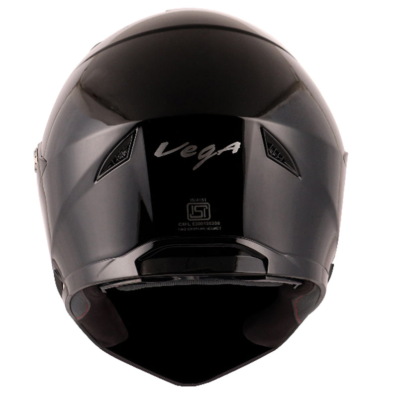 Vega Storm Black Helmet - bikerstore.in