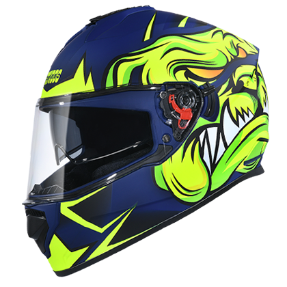 Studds DRIFTER D1 DECOR MATT Blue N5 - bikerstore.in