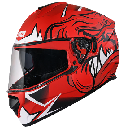 Studds DRIFTER D1 DECOR MATT Red N2 - bikerstore.in