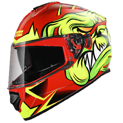 Studds DRIFTER D1 DECOR Red N5 - bikerstore.in