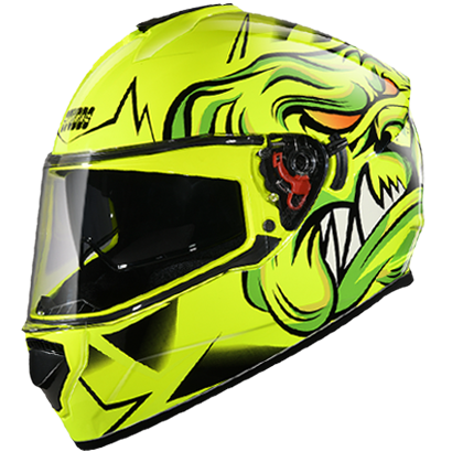 Studds DRIFTER D1 DECOR Yellow N5 - bikerstore.in