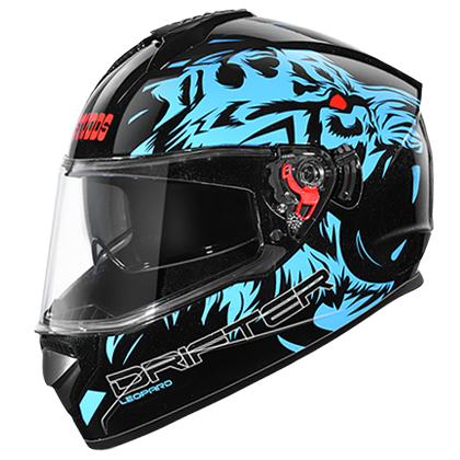 Studds DRIFTER D2 DECOR BLACK N1 - bikerstore.in