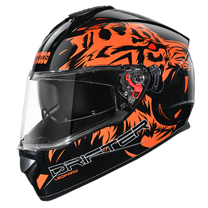 Studds DRIFTER D2 DECOR BLACK N10 - bikerstore.in