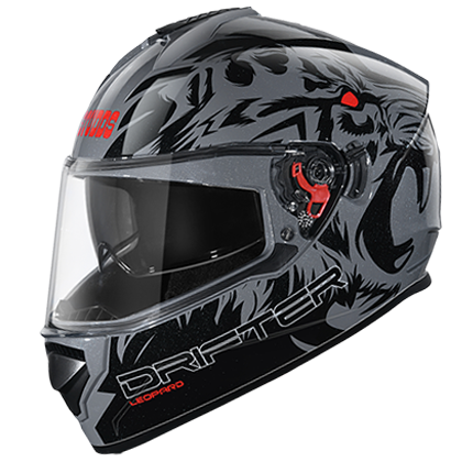 Studds DRIFTER D2 DECOR GREY N9 - bikerstore.in