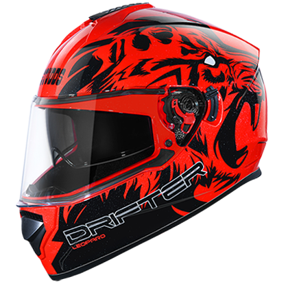 Studds DRIFTER D2 DECOR RED N9 - bikerstore.in