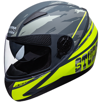 Studds SHIFTER D3 Decor Matt Grey N5 - bikerstore.in