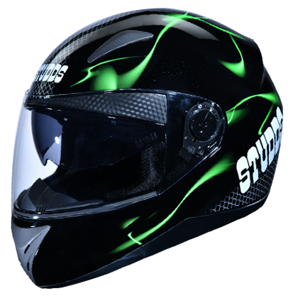 Studds SHIFTER D5 Decor Gloss Black N3 - bikerstore.in